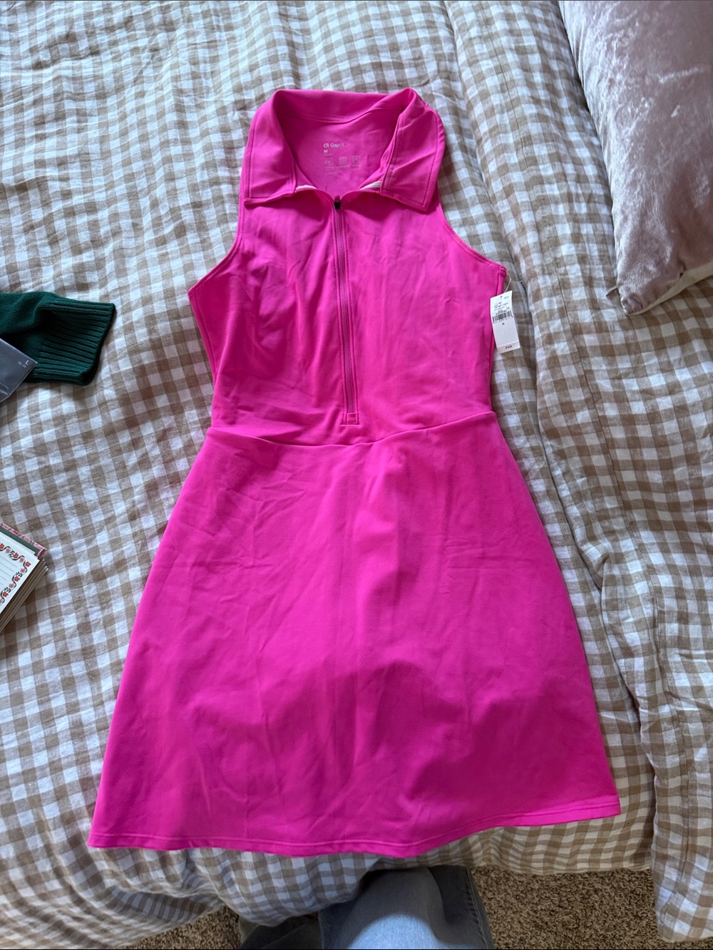 NWT Gap Pink Sleeveless Polo Dress